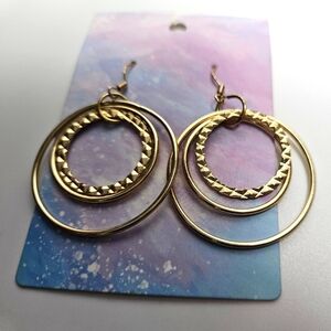 Gold Circle Earrings